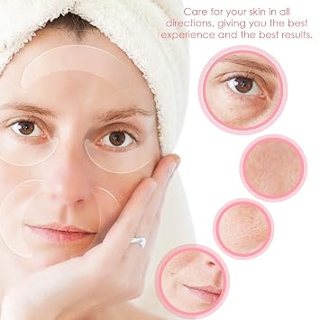 Syhood Silicone Eye Wrinkle Pads Reusable Under Eye Patches,Transparent