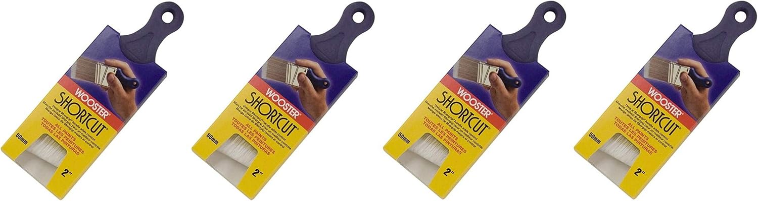 Wooster Brush Q3211-2 Shortcut Angle Sash Paintbrush, 2-Inch, White (Pack of 12)