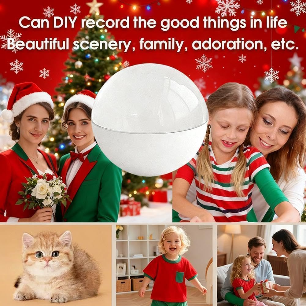Album photo numérique 3D à ultrasons en forme de boule de cristal, affichage vidéo numérique 2026, boules de lampe vidéo avec écran électronique, pour couples, animaux domestiques, souvenirs, fête des