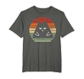 Vintage Black Cat Lover Distressed Retro Style Men Women Kids T-Shirt