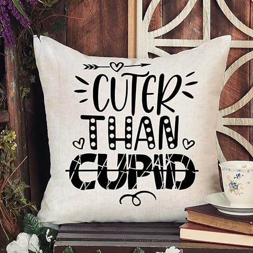 Miniatura 4 de Funda de almohada más bonita que Cupido funda de almohada romántica para el día de San Valentín boda compromiso rústico decoración del hogar sofá