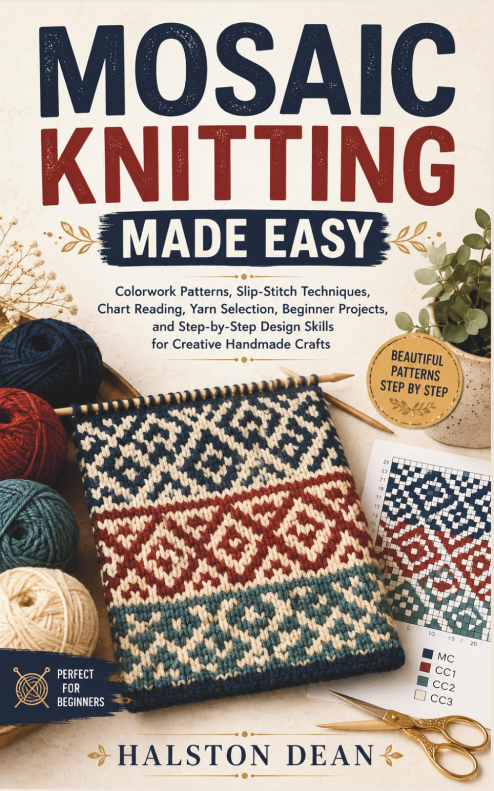 MOSAIC KNITTING MADE EASY: Colorwork Patterns, Slip-Stitch Techniques, Chart Reading, Yarn Selection, Beginner Projects, and Step-by-Step Design Skills for Creative Handmade Crafts