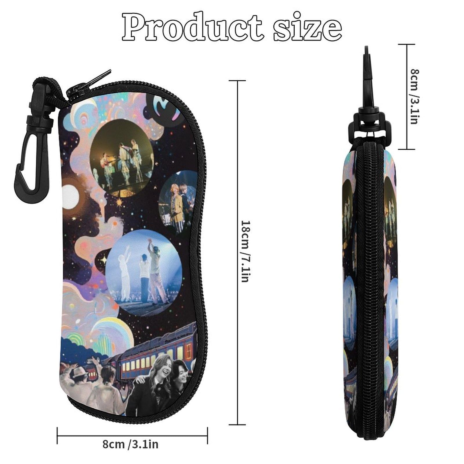 グクちゃん眼鏡ケース メガネケース 眼鏡ケース 薄型 おしゃれ スリム 軽量 コンパクト 大人