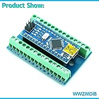 Vista 2 de WWZMDiB Expansion Board Compatible with for Arduino Nano Family Nano 3.0 ESP32 Every Breakout Shields Board (3Pcs Blue)