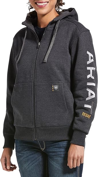 Ariat Womens Rebar All-Weather Full Zip Hoodie