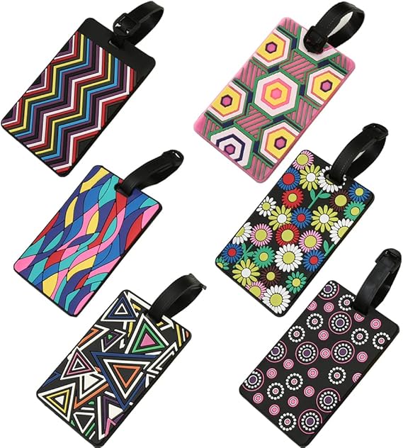 Lot De 4 Etiquette Bagage, Panda Étiquette Valise Avion Étiquette