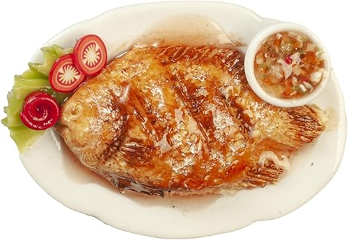 Dolls House - Plato de cocina para compartir pescado y marisco accesorio de cocina