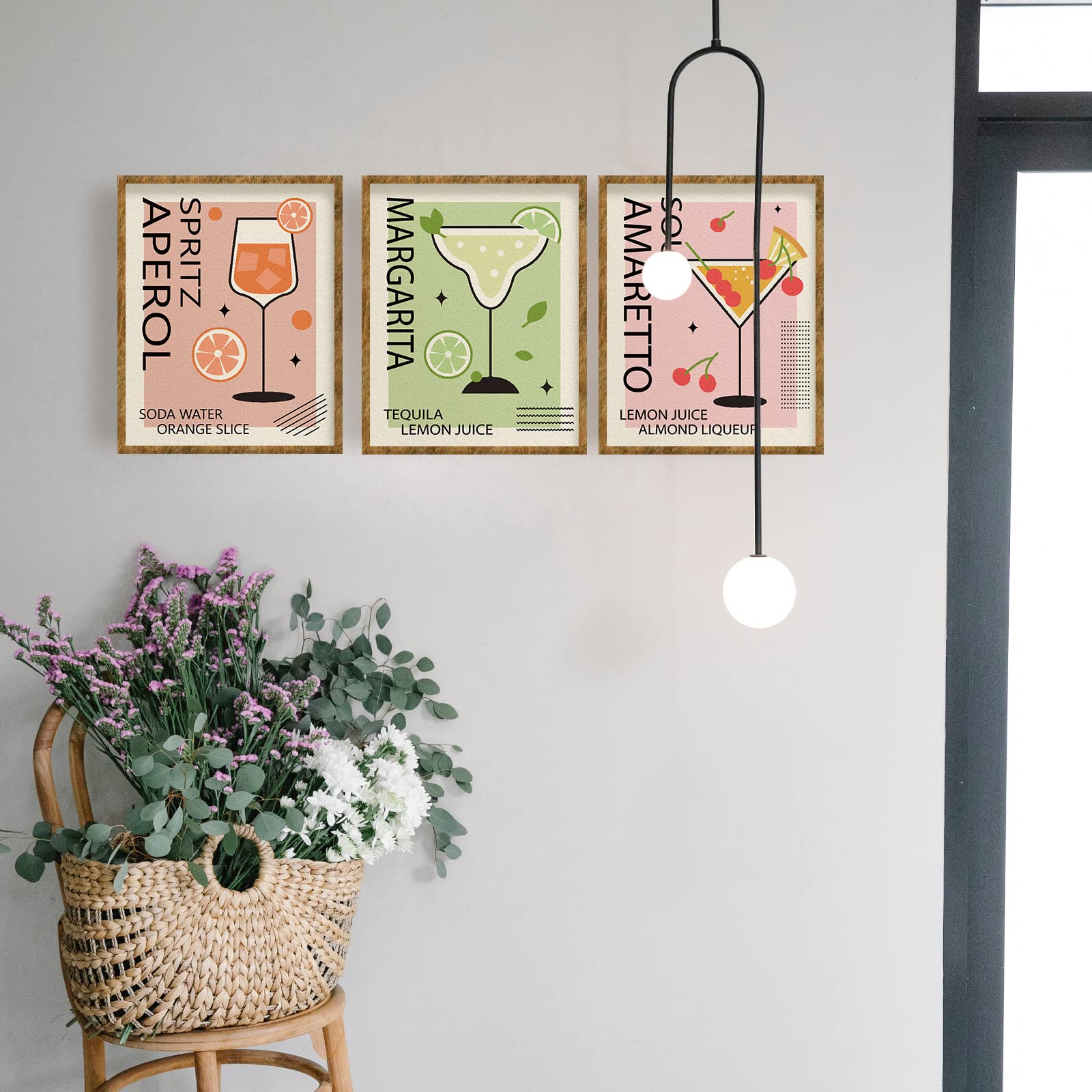 Set di 6 stampe artistiche di frutta, arredamento per la