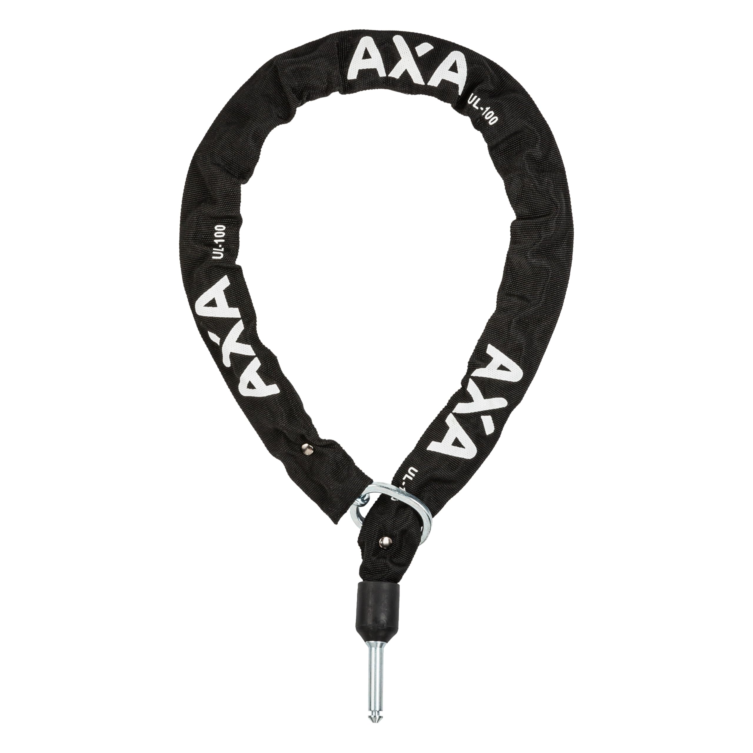 AXA ULC 100 Catena per serrature a telaio - Lunghezza 100 cm - Catena in acciaio temprato 5,5 mm - Nero