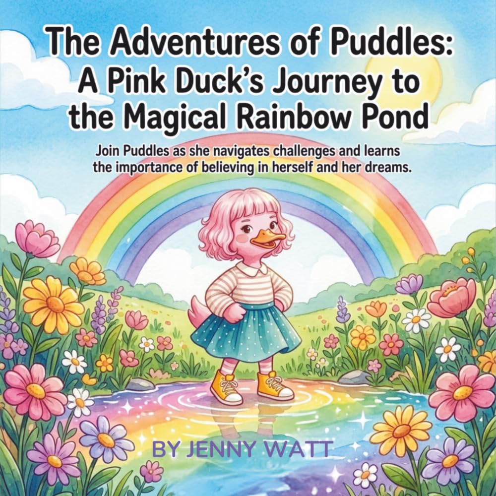 The Adventures of Puddles: A Pink Duck's Journey to the Magical Rainbow Pond: A Heartwarming Tale of Friendship, Courage, and Self-Belief for Young Readers
