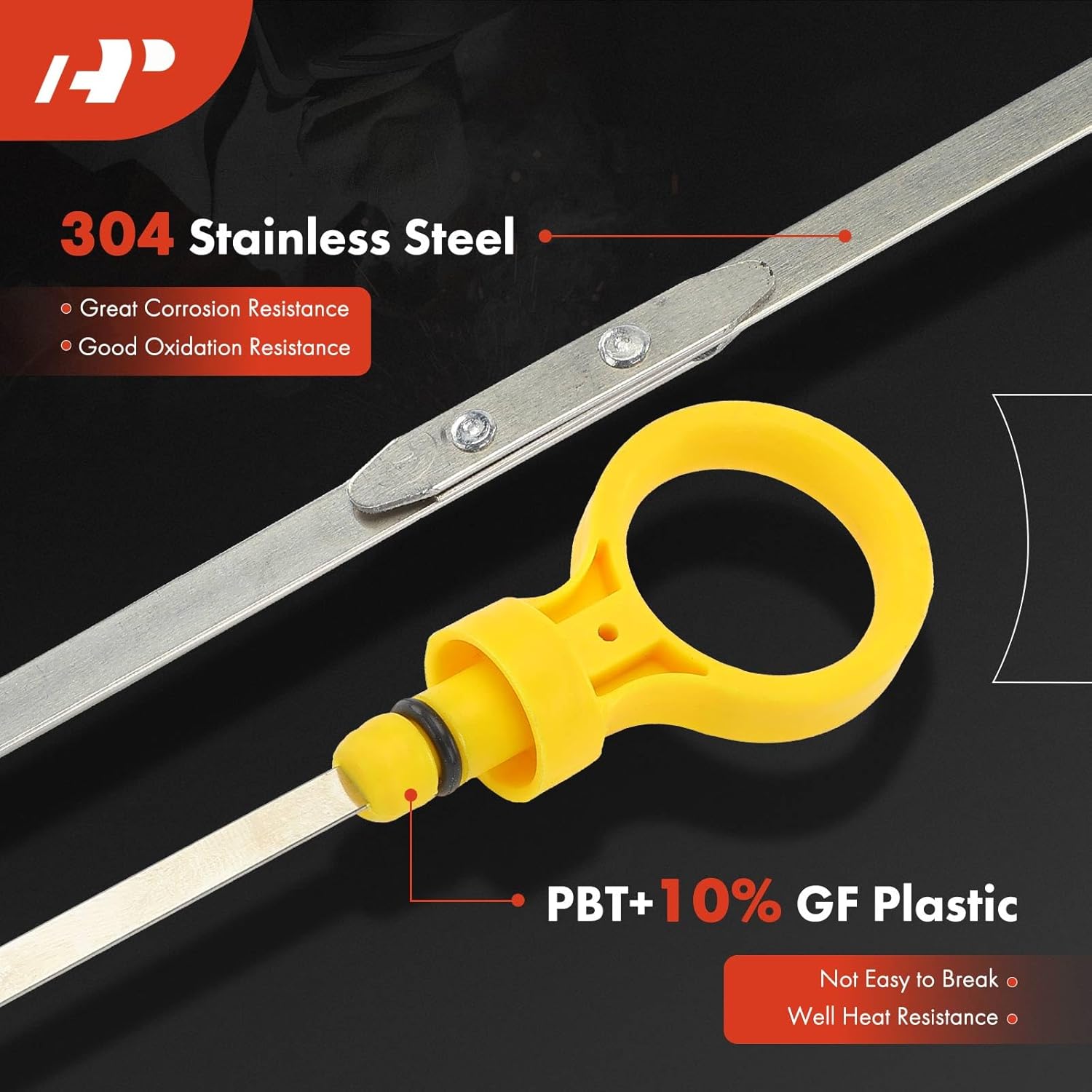 A-Premium 5.0L 5.7L Engine Oil Dipstick Compatible with Chevrolet Express 1500 2500 3500 & GMC Savana 1500 2500 3500, 1996-2002, Engine Oil Measuring Rod Dip Stick