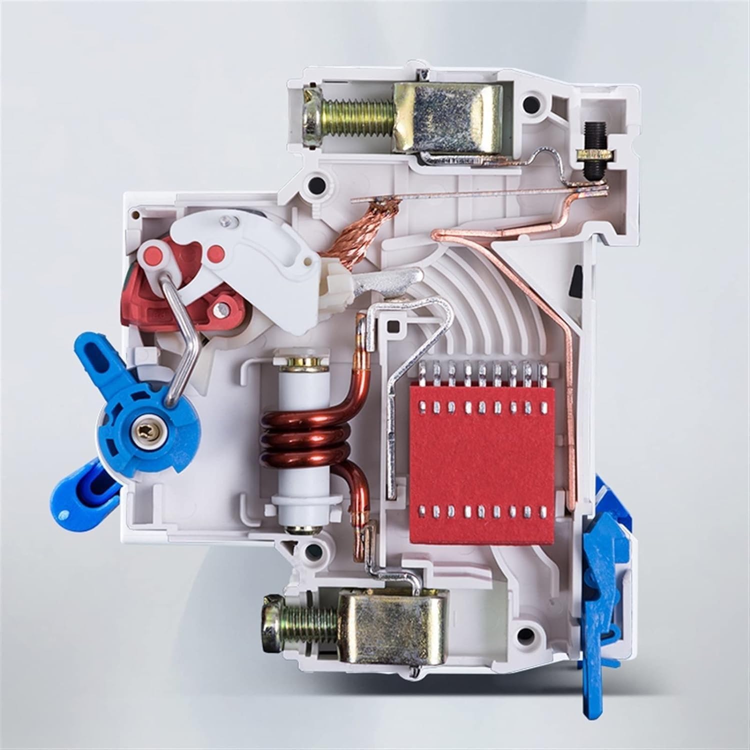 Circuit breaker NXB-63 1P AC 230/400V Miniature Circuit Breaker C 6 10 16 20 25 32 40 50 63A Overload Protector DZ47 C Style Air Switch 4Pcs (Color : Gold 4pcs, Size : 40A) ( Color : Gold 4pcs , Size