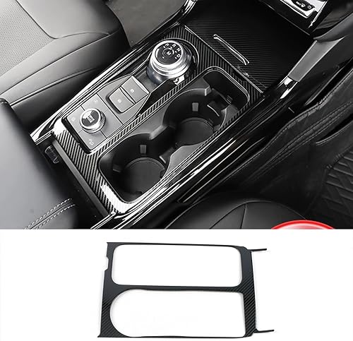 Miniatura 8 de KELEIMAI Accesorios de automóvil para Ford Explorer 2020 2021 2022 2023 Caja de cambios interior de acero inoxidable (estilo negro cepillado) 1