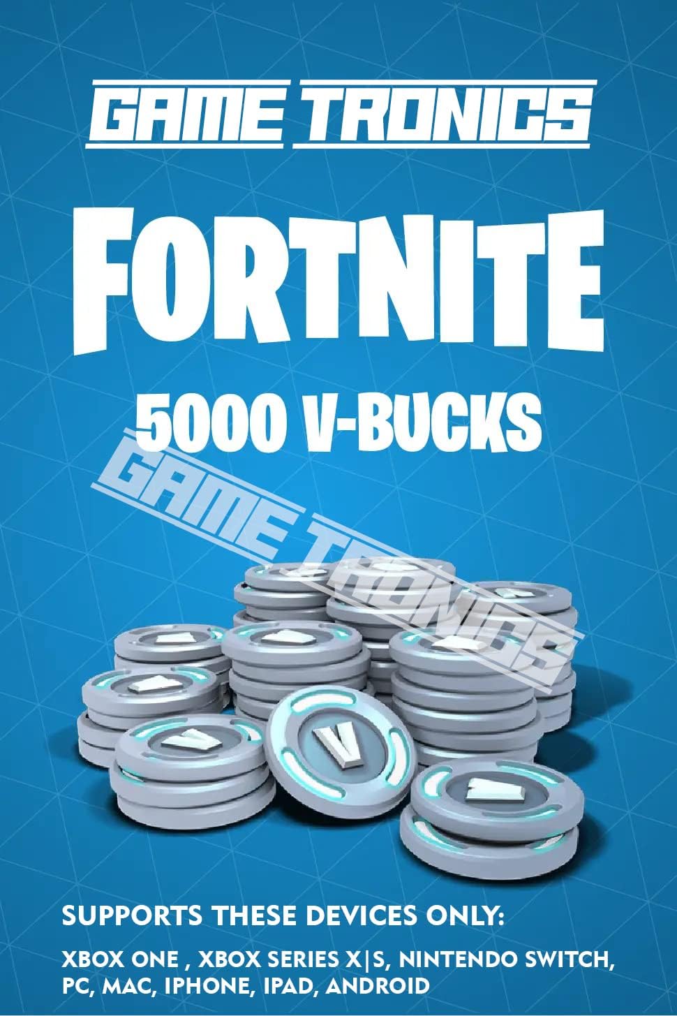Fortnite 5000 V-Bucks Gift Code Only [video game]