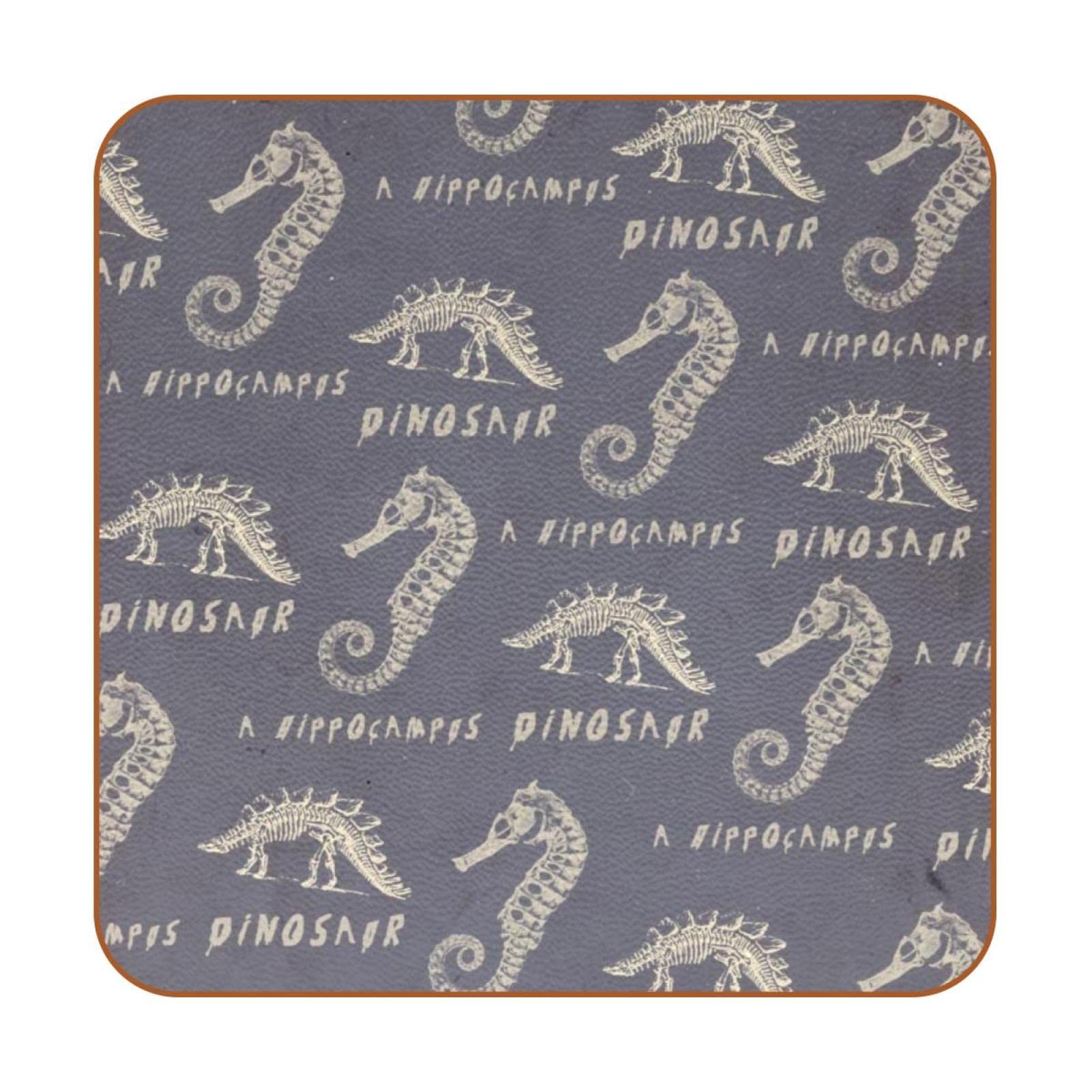 Sous-verres carrés antidérapants Hippocampus protection table et support verre