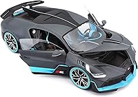 Vista 2 de GoFront Bburago 118 Bugatti Divo - Vehículos deportivos de simulación estática a presión, modelo coleccionable, juguetes de automóvil (azul)