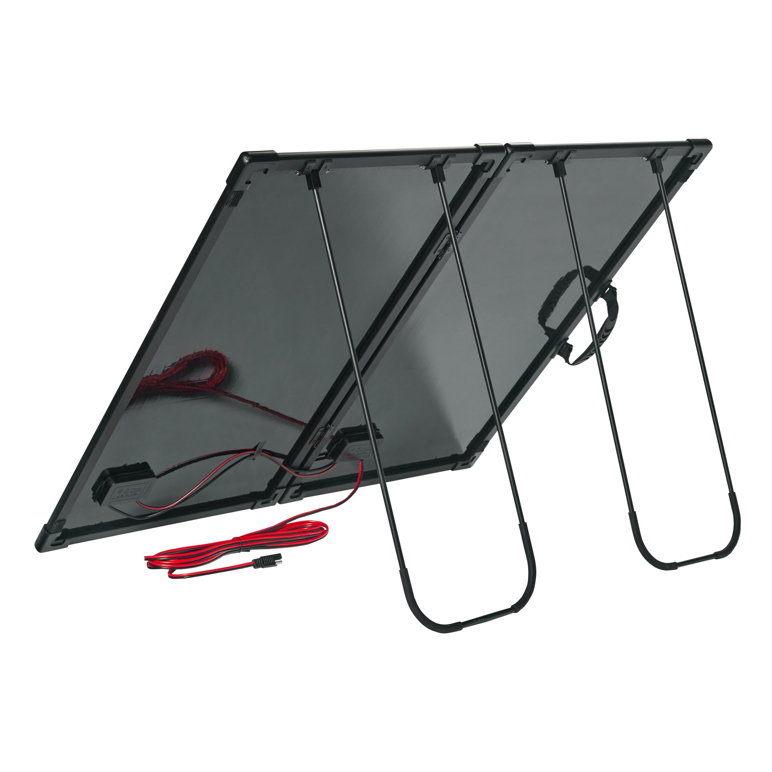 OSRAM BATTERYcharge SOLAR 100W, pannello solare portatile per alimentazione off-grid, mantenitore di carica, pannello solare pieghevole con supporto integrato, protezione da sovraccarico