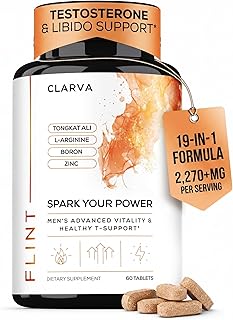 Mens Testosterone Booster & Libido Support for Men - Drive, Strength & Peak Performance w. Tongkat Ali, Maca, Zinc & Boron - Male Enhancing Supplement & Mens Libido Boost – 3rd Party Tested, 60 Tabs