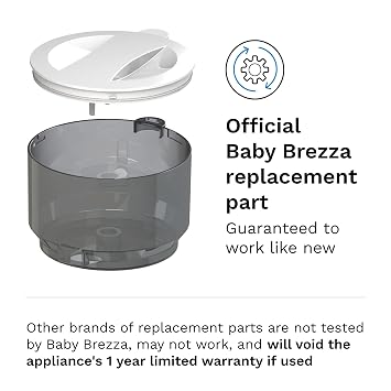 Baby Brezza Replacement Powder Container + Lid for Formula Pro Advanced