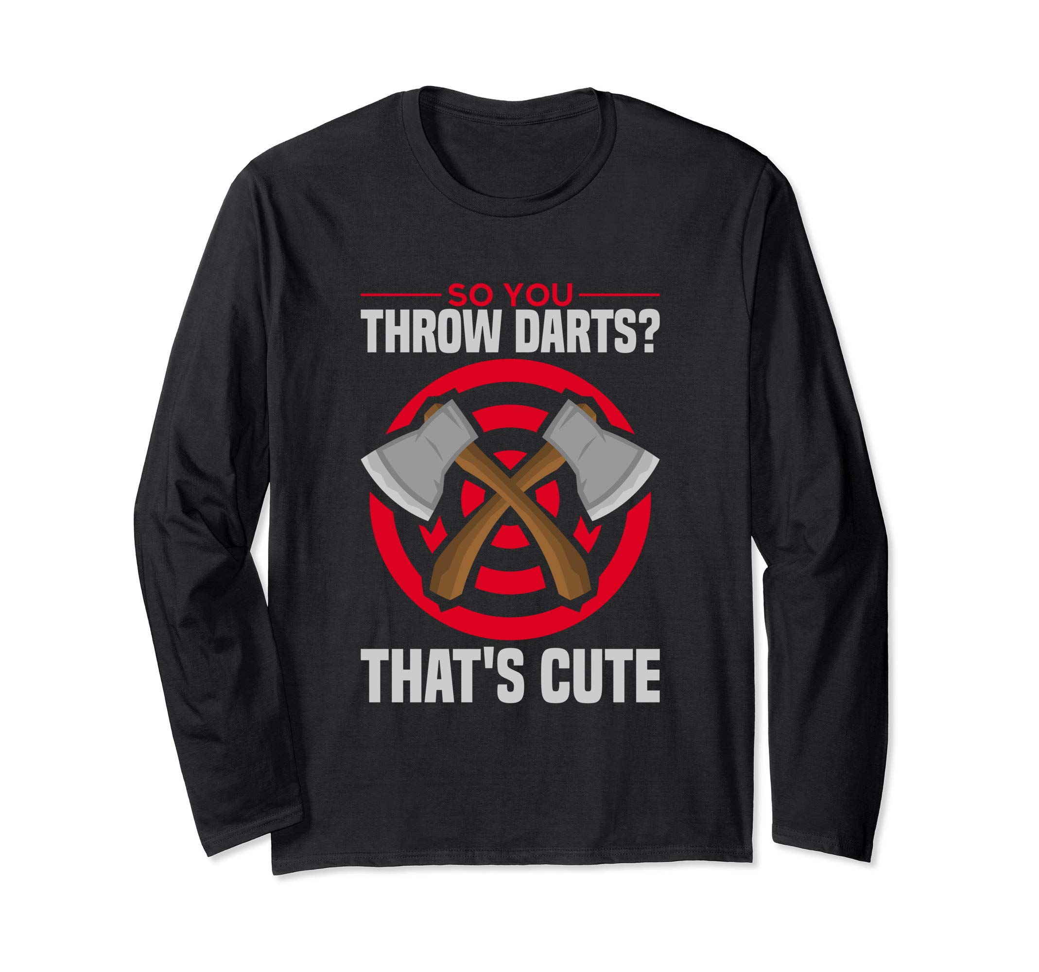 Axe throwing Tomahawk target championship gift idea Design Long Sleeve T-Shirt