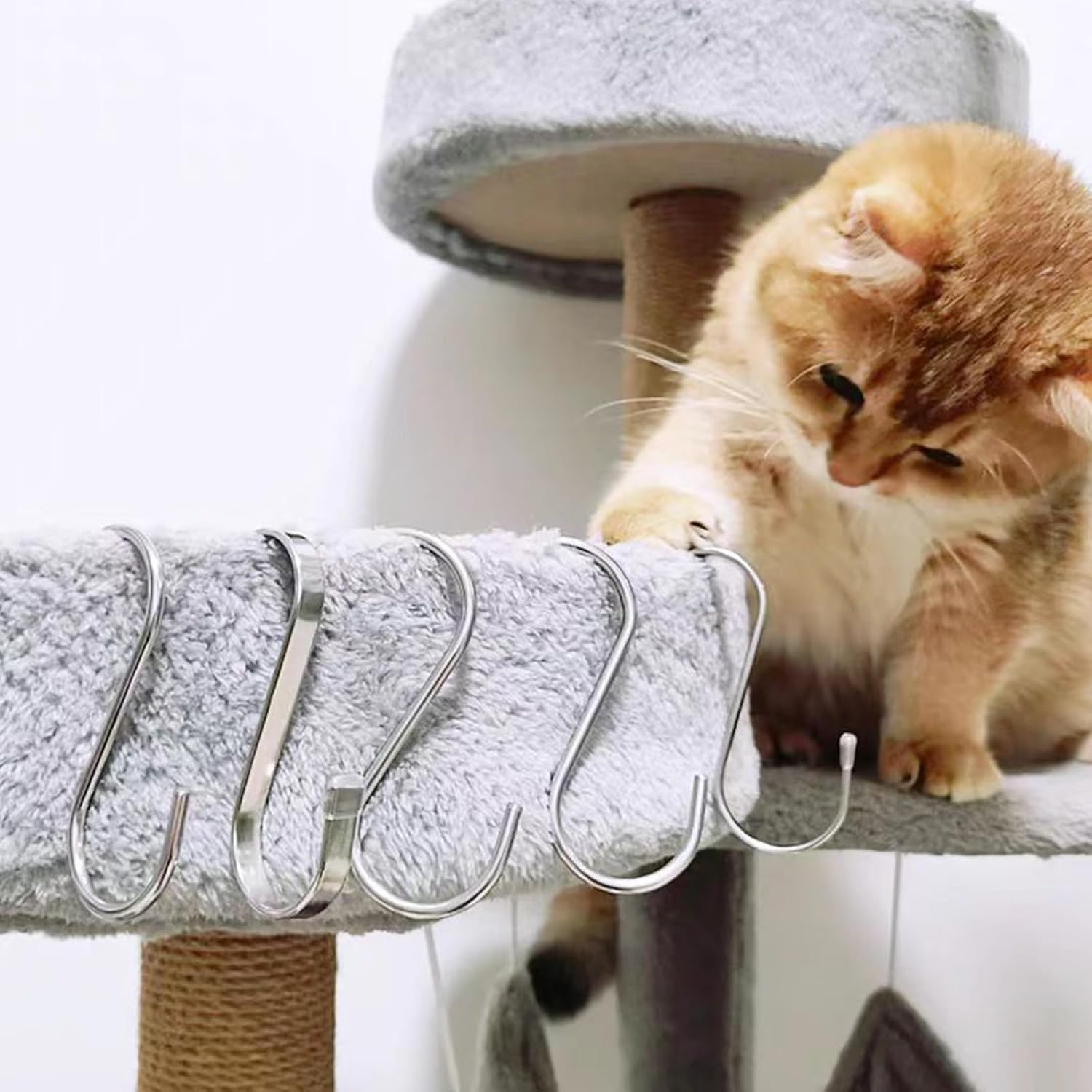 5 Pack Flat S Hooks Stainless Steel Heavy Duty 5.5inch S Hooks for Hanging pots, Pans, Plants, Coffee Mugs, Towels in Kitchen and Bathroom, Coat, Bag, Work Shop, Perfect Rack Hook - Image 6