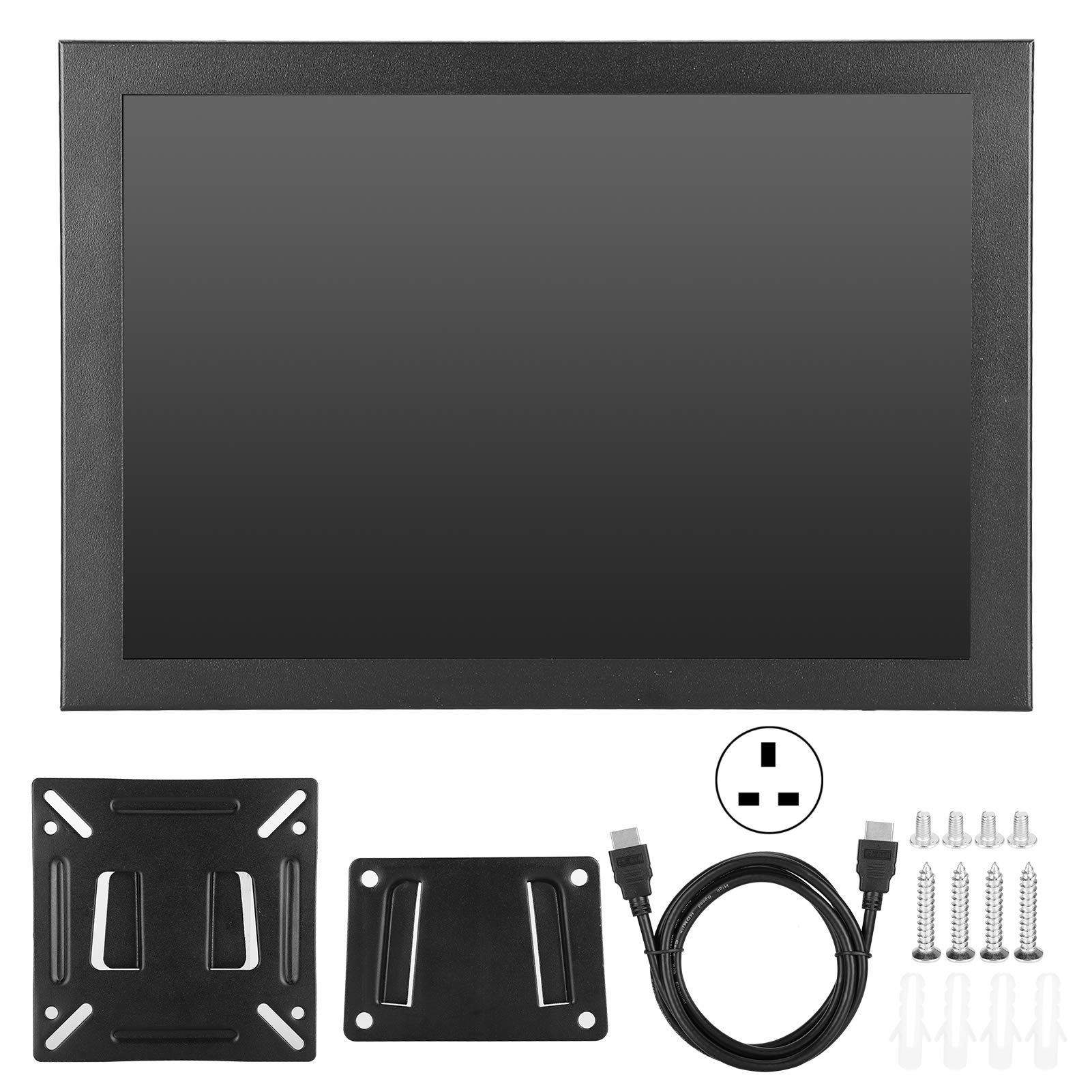 PC Display, Clear Images Gaming Display, 12V 2A Convenient 110‑240V for Computers Microscopes(British regulatory)