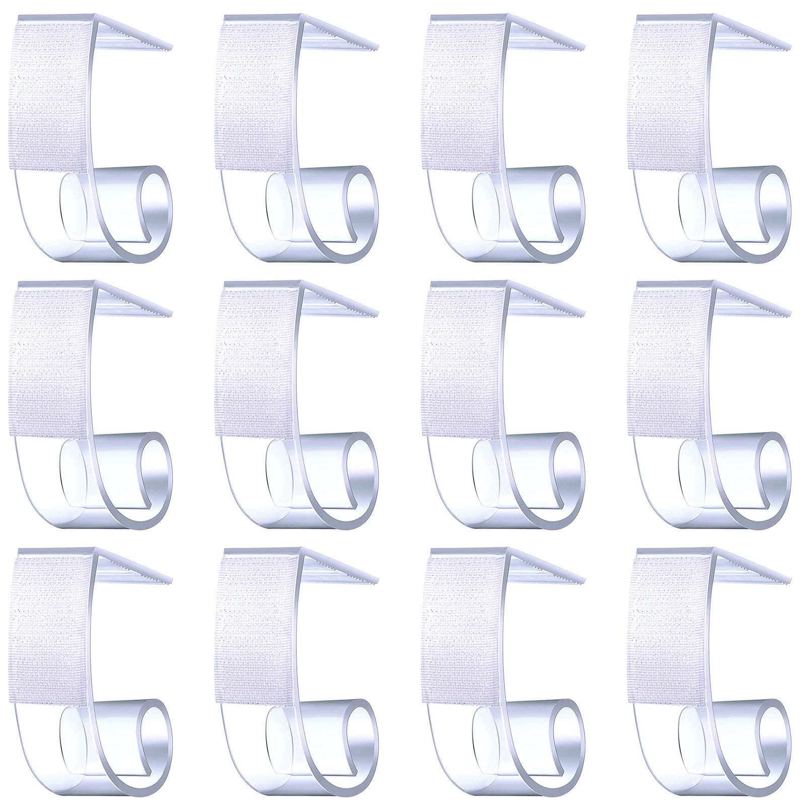 30 clips para zócalo de mesa, clips para mesa de 4,5 a 3,5 cm, con gancho y bucle, ideales para eventos en interiores y exteriores, bodas, reuniones, fiestas, pícnics, banquetes