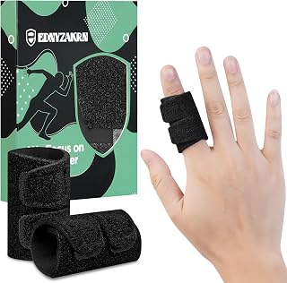 2PCS Finger Splints, Finger Sleeves Finger Buddy Straps for Arthritis, Triggger Finger Support, Finger Brace for Sport, Basketball, Tennis, Volleyball
