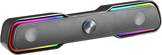 Mars Gaming MSBX, Gaming Sound Bar 10W, Dynamic RGB Lighting, DSP Sound Processor, Bluetooth 5.0 + Jack, Multi-Level Space…
