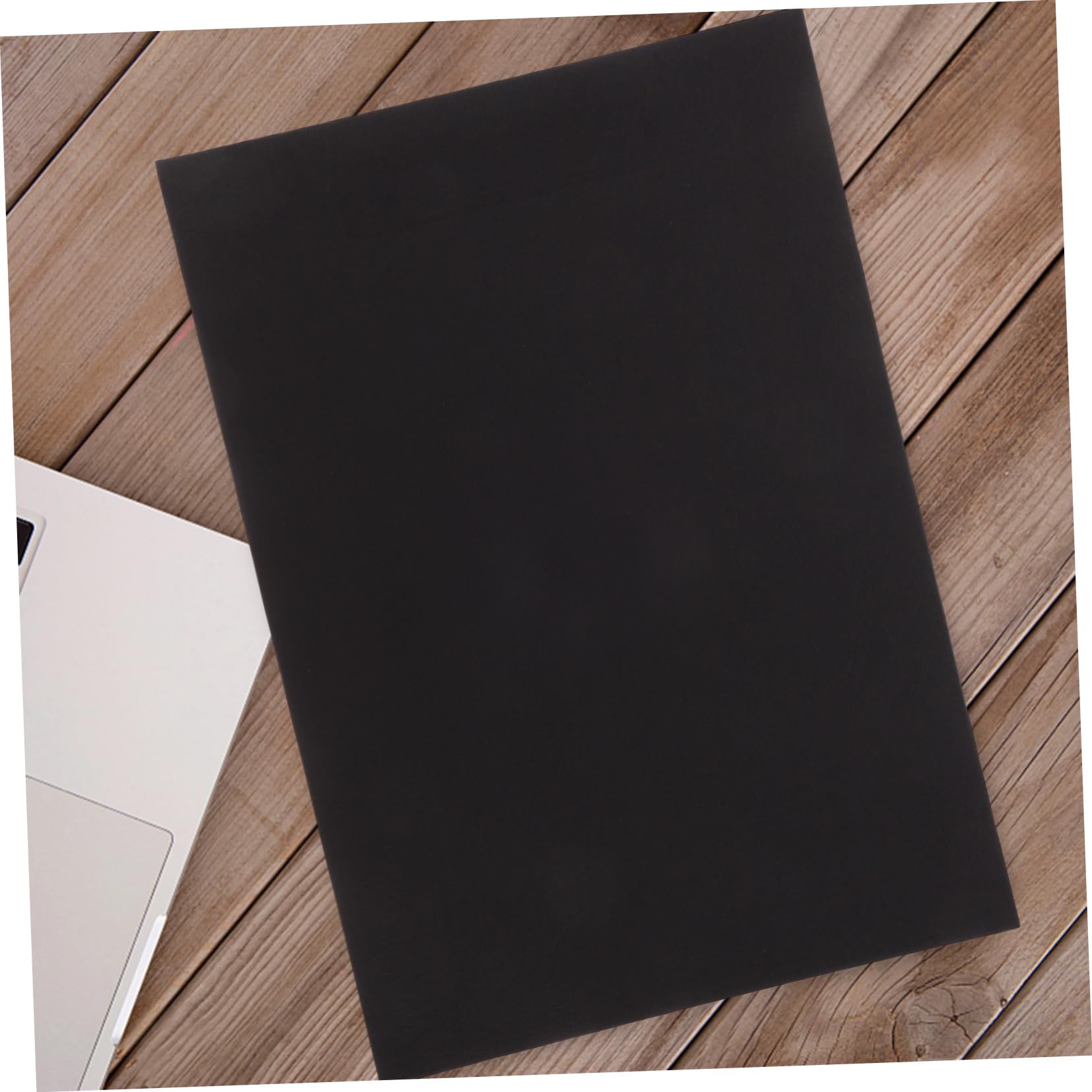 NUOBESTY Künstlermappe A4 Bucheinband aus Papier 100 Blatt Schwarze Hülle für Schulbücher Büro und Selbstgemacht Projekte Vielseitig Einsetzbar