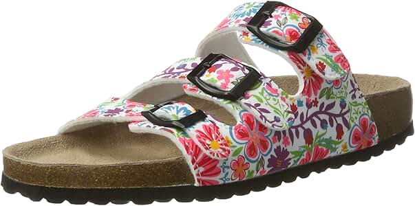 Softwaves Damen Pantoletten - Bequeme Sommersandalen Mit Verstellbaren Riemchen