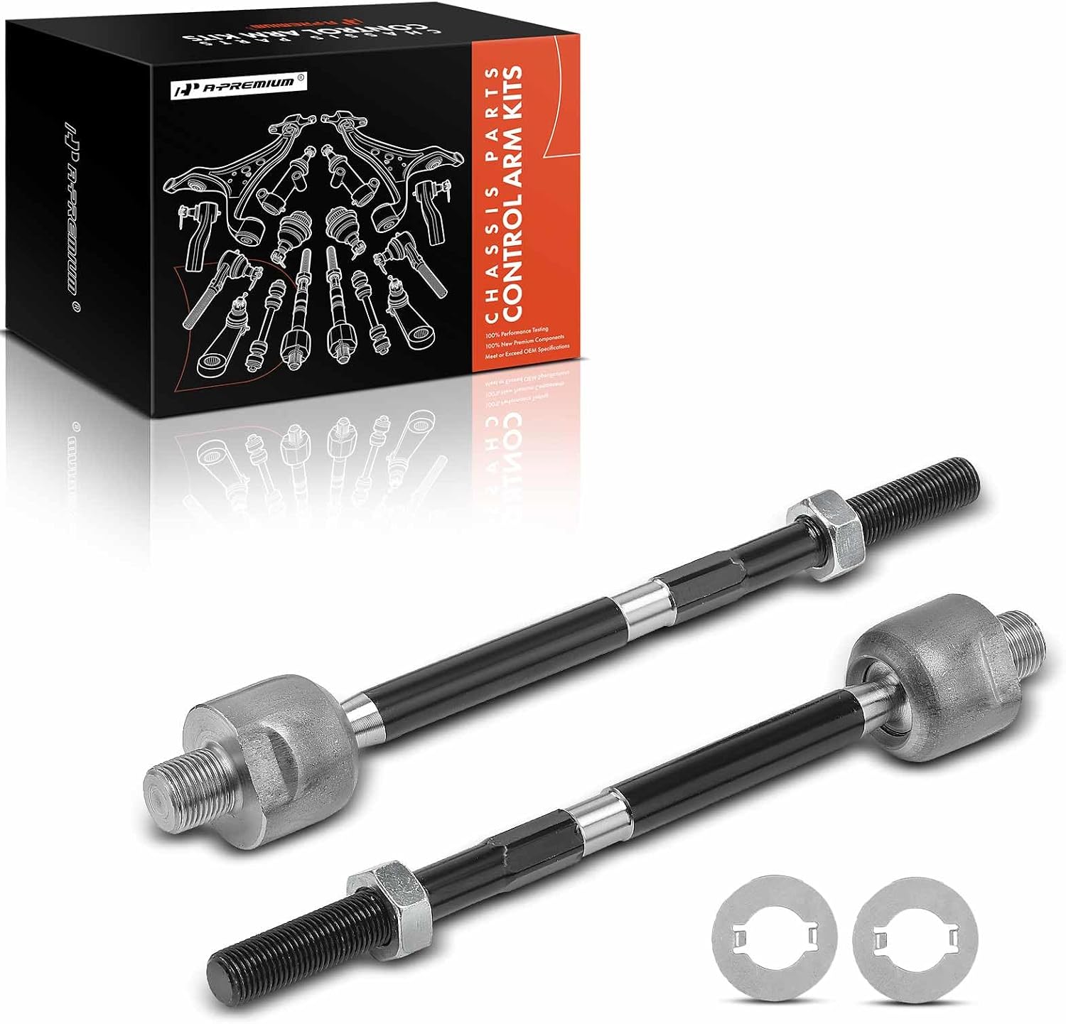 A-Premium 2 x Front Inner Tie Rod Ends, Compatible with Honda | for Honda Insight 2010 2011 2012 2013 2014