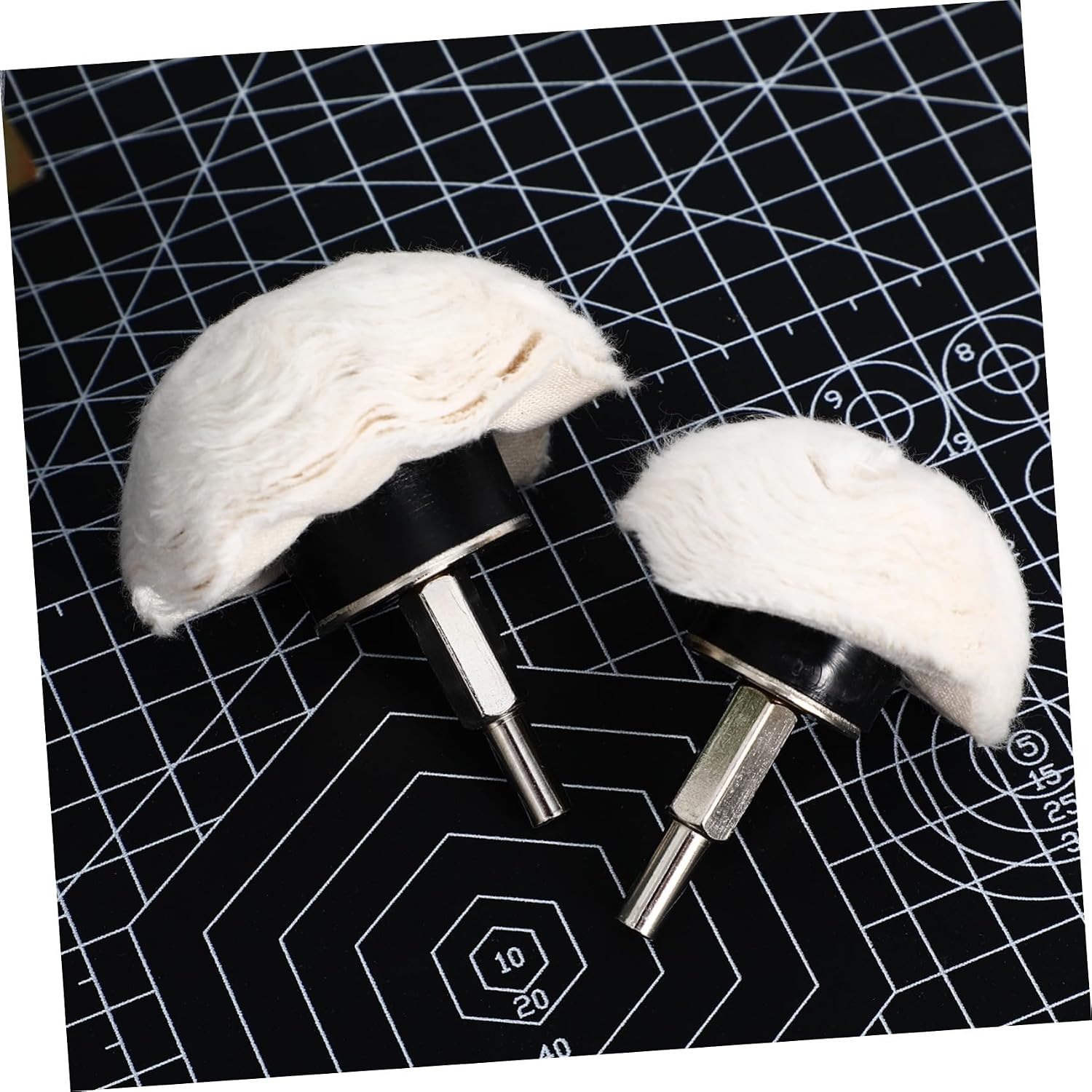 Veemoon 1 Set Polishing Wheel Kit Buffing Pads Drill Polishing Tool for Metals Glass Jewelry Cotton Fabric Polish Wheels Versatile Buffing for Efficient Surface Finishing