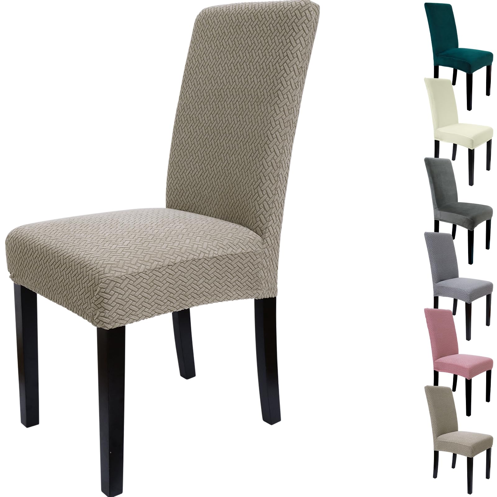 Zindoo Super Stretch Dining Room Chair Covers Jacquard