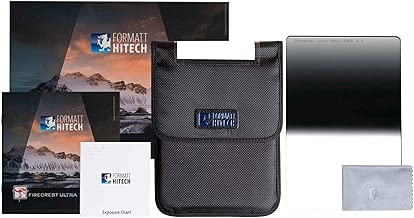 Formatt Hitech Firecrest Ultra 100mm Reverse Grads aE Professional Grade Camera Filter aE Optically Flat Photographic ND Filter aE 100 mm Neutral Density Camera Filter Carrying Case and Cloth Included Formatt Hitech Firecrest Ultra 100mm Reverse Grads aE Professional Grade Camera Filter aE Optically Flat Photographic ND Filter aE 100 mm Neutral Density Camera Filter Carrying Case and Cloth Included