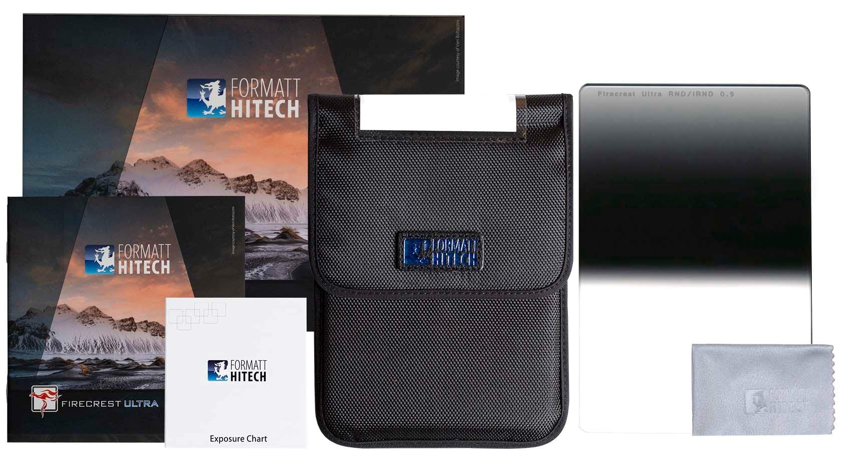 Formatt Hitech Firecrest Ultra 100Mm Reverse Grads – Professional Grade Camera Filter – Optically Flat Photographic Nd Filter – 100 Mm Neutral Density Camera Filter, Carrying Case And Cloth Included