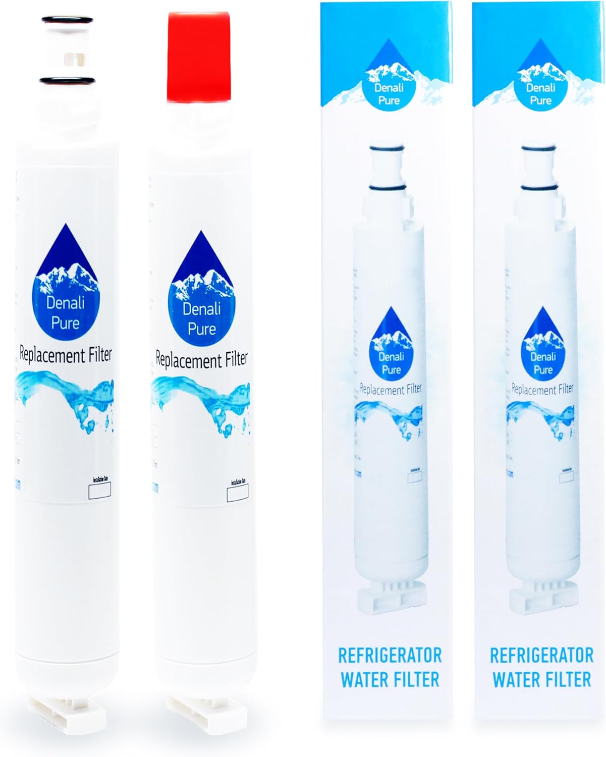 2-Pack Replacement for Whirlpool GR2SHWXPQ02 Refrigerator Water Filter - Compatible with Whirlpool 4396701 Fridge Water Filter Cartridge