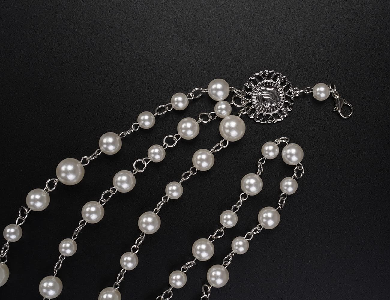 Jumwrit Bohemian Pearl Waist Chain With Silver Coin - Multilayer Beach Bikini Body Chain for Women - Long Belly Chain Link - Image 7