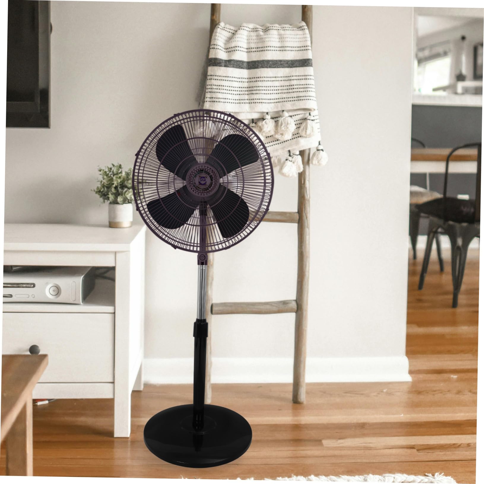 ABOOFAN Varilla de Soporte para Ventilador de Base de Chasis Resistente Accesorios para Ventilador Eléctrico Uso Salas de Estar Varilla Ajustable y Pedestal de Repuesto