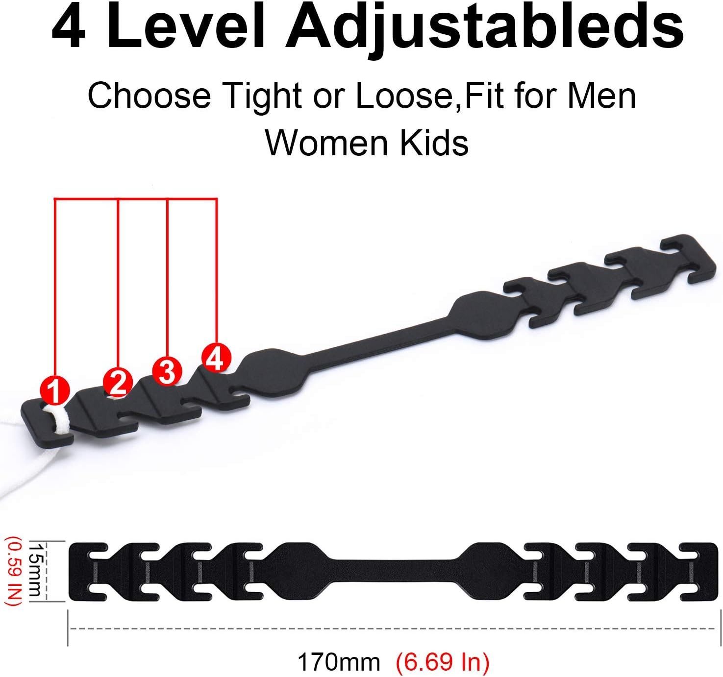 Mask Extender 5 PCS TOOVREN Adjustable Ear Savers for Masks, Mask Strap for Reducing Ear Pain, Face Mask Extender Strap, Mask Straps for Back of Head, Mask Holders to Protect Ears, Mask Extender Strap