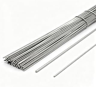 Molutjin 24pcs 304 Stainless Steel Round Rods 1.5mm x 300mm - Precision Shafts for DIY Model Cars Helicopters Airplanes Crafts