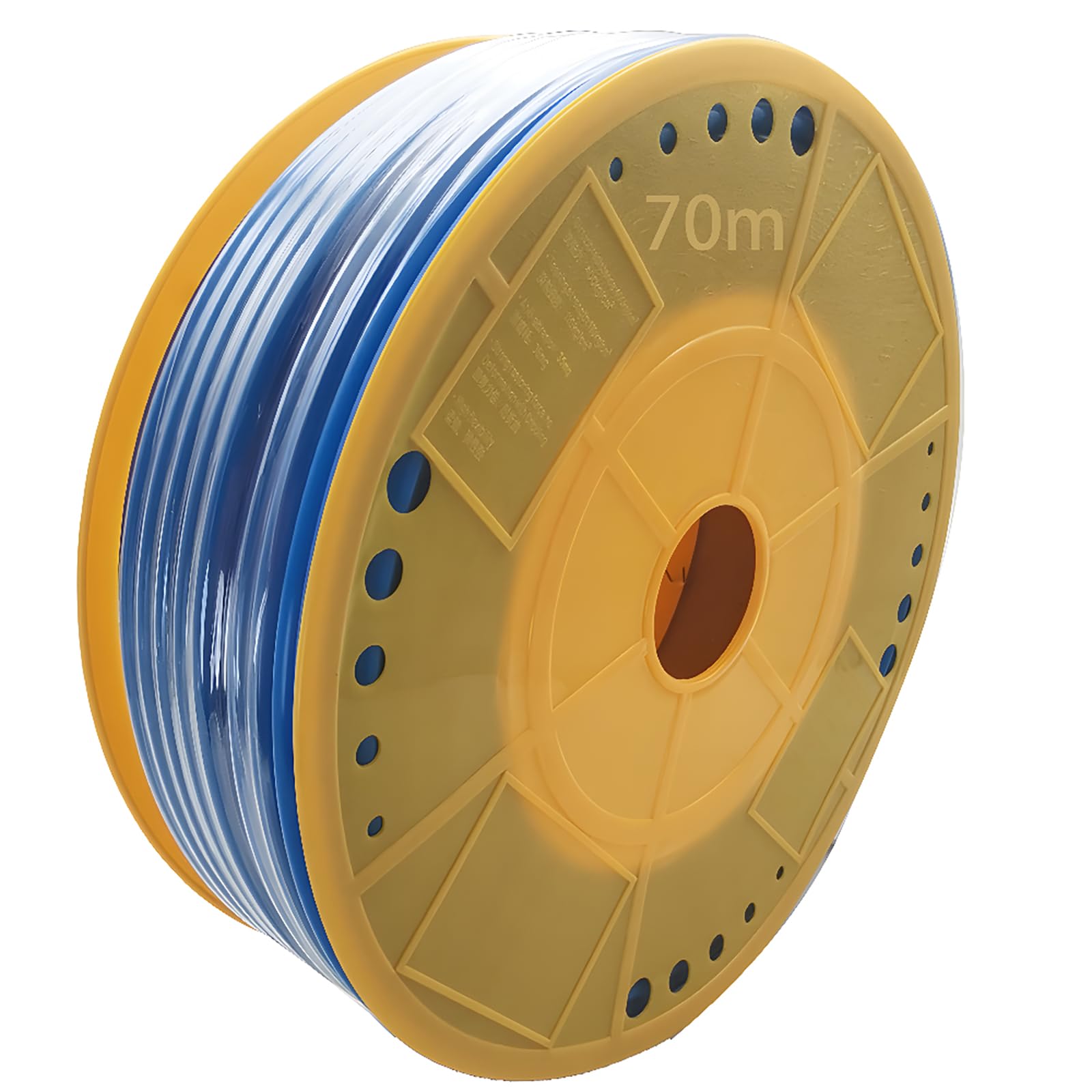 Tubo flessibile in polietilene pneumatico (PE) OD 8 mm x ID 5 mm, tubo flessibile per compressore d'aria, blu, rotolo da 70 m