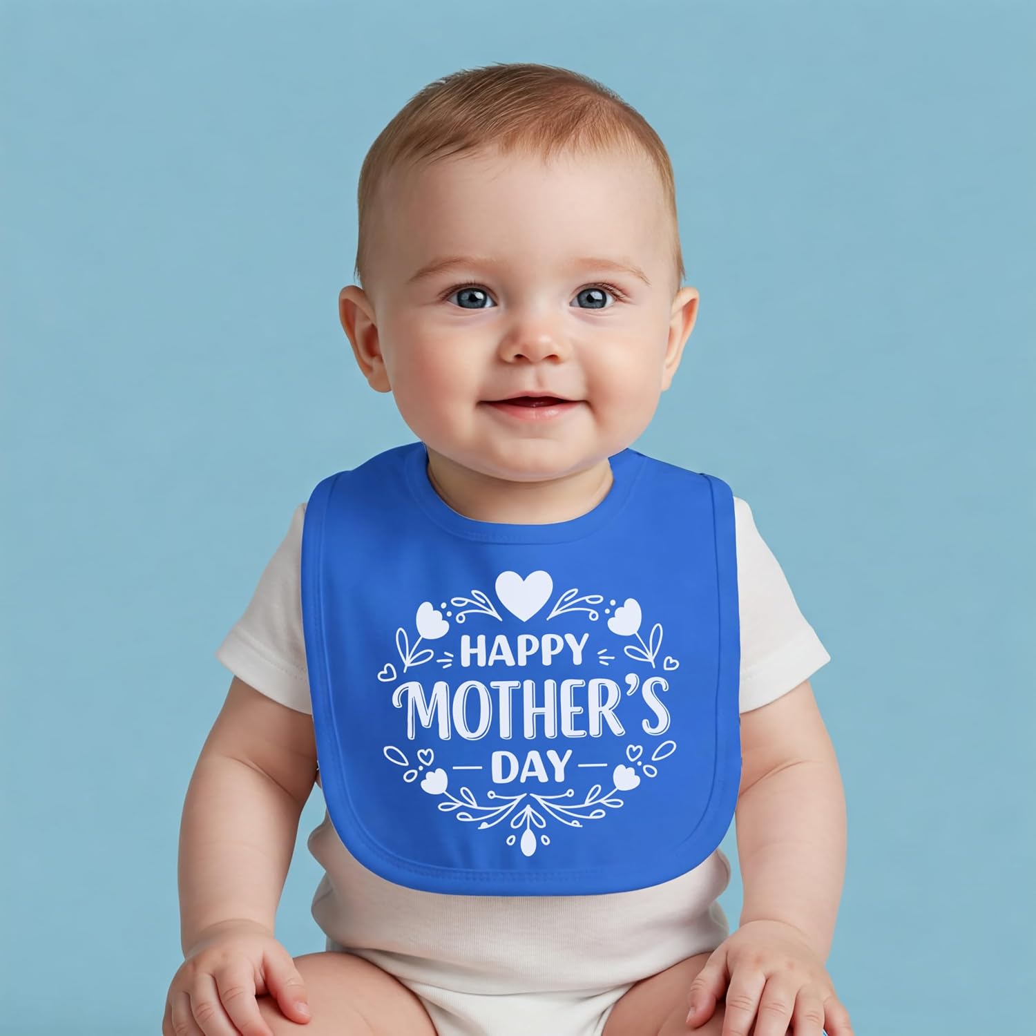 Aiden's Corner Handmade Cute Baby Boy Girl Happy 1st Mother's Day Bib