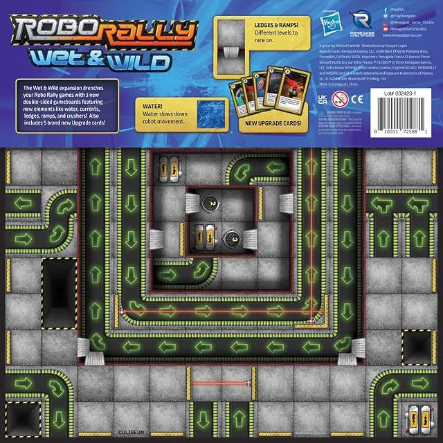 Foto 2 de 5 de Renegade Game Studios Robo Rally Expansion: Juego de estrategia Wet & Wild para noche de juegos de mesa…
