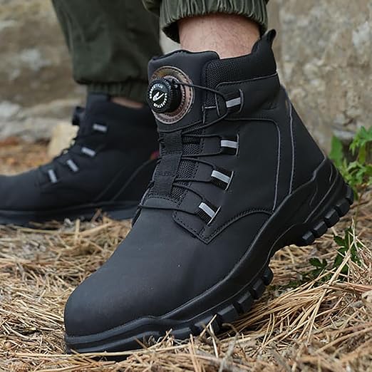 Heren wandelschoenen,Korte pluche vrije tijd lage enkellaars Buitenwerk Wandelen Warme katoenen schoenen,Black B- 46/UK 11.5/US 12