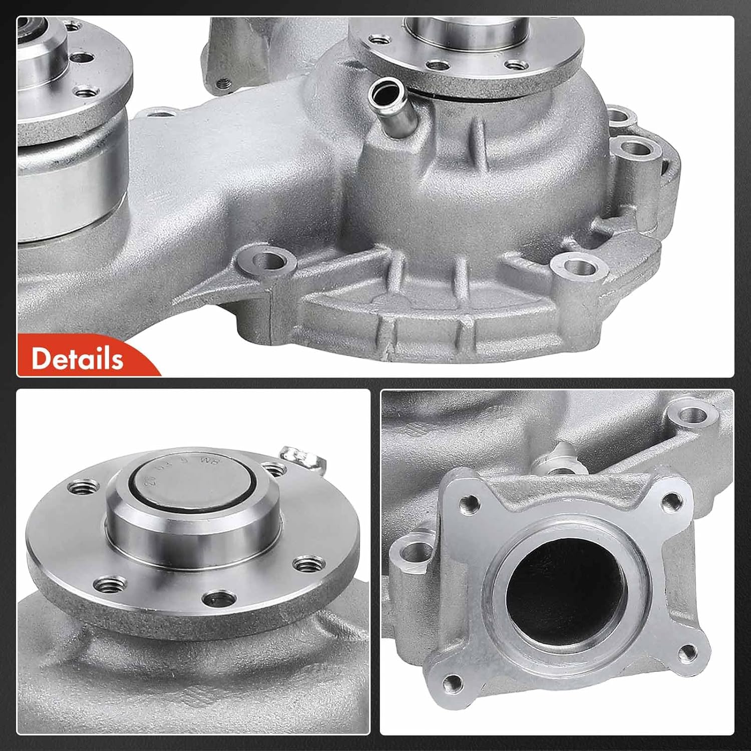 A-Premium Engine Water Pump with Gasket (12Cyl. 6.0L DOHC) Compatible with Mercedes-Benz S600 94-99, SL600 94-2002, CL600 98-99, 600SL, 600SEC 600SEL 92-93