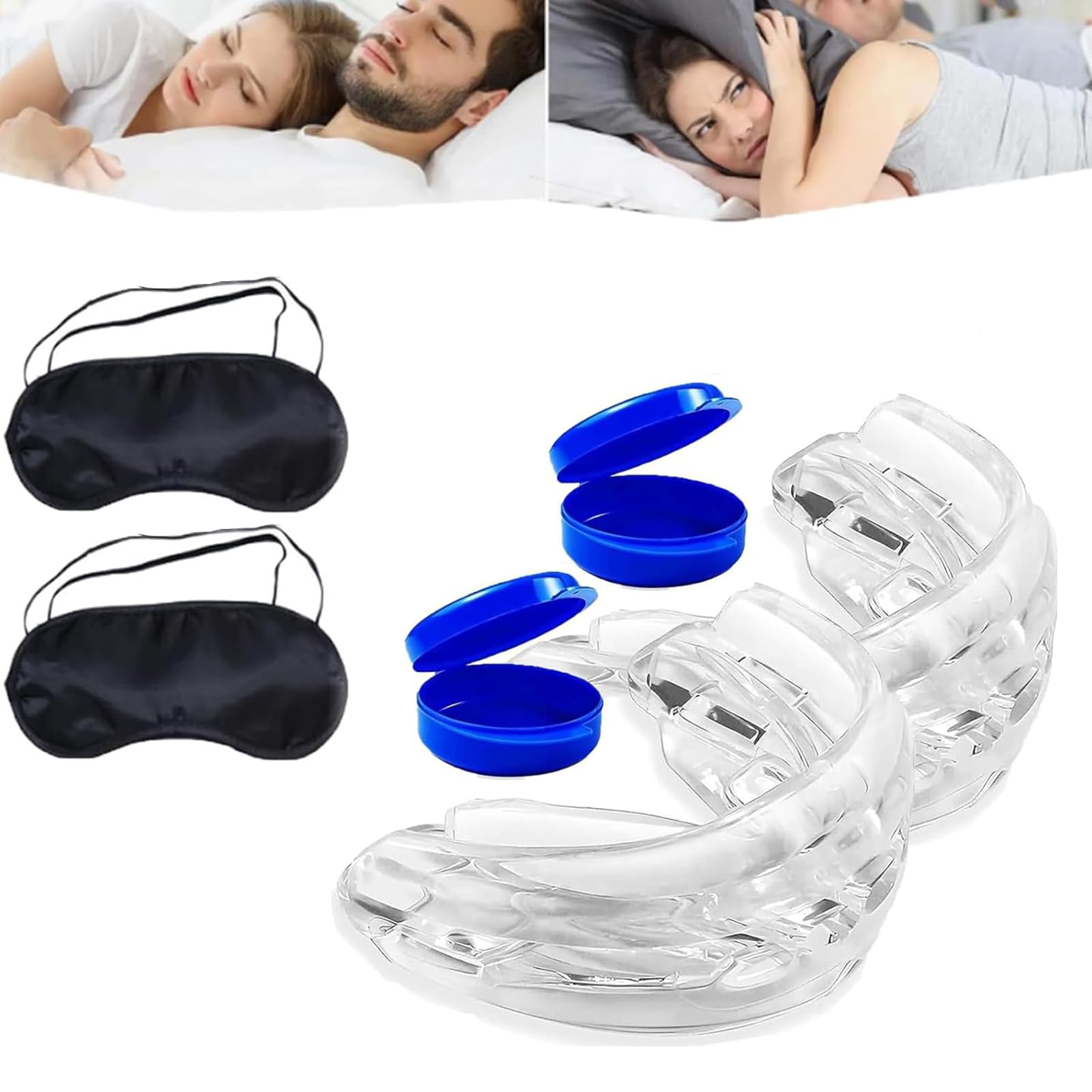 Honex Mouthpiece Universal Size, You & Your Partner Can Sleep Better Than Ever, Wake up Refreshed, for Men & Women (2Pcs)