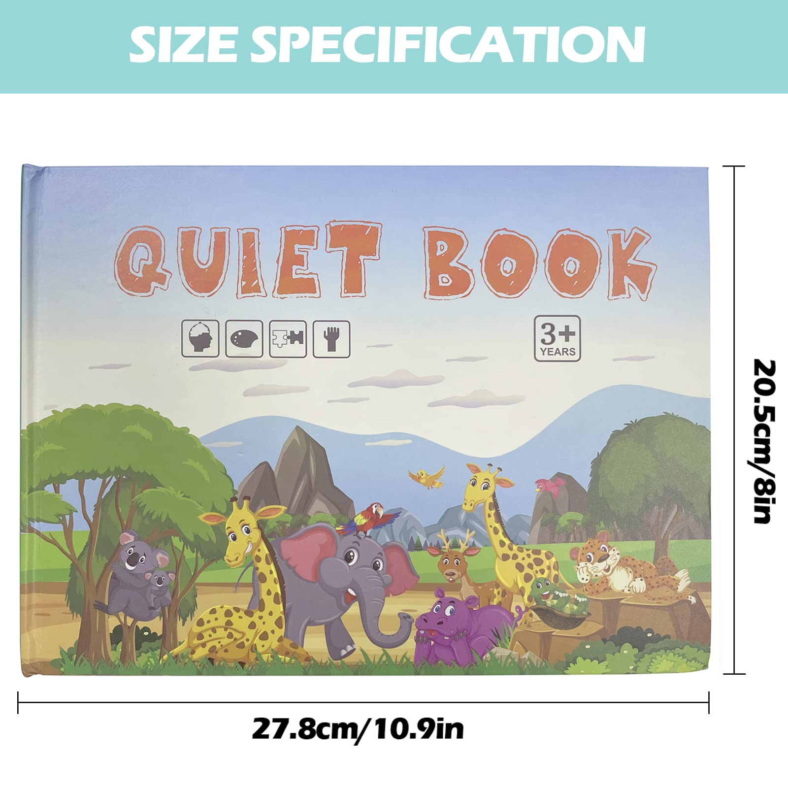 Buy Tfanghao Quiet Book for Toddlers Montessori Activity Toys Busy Book