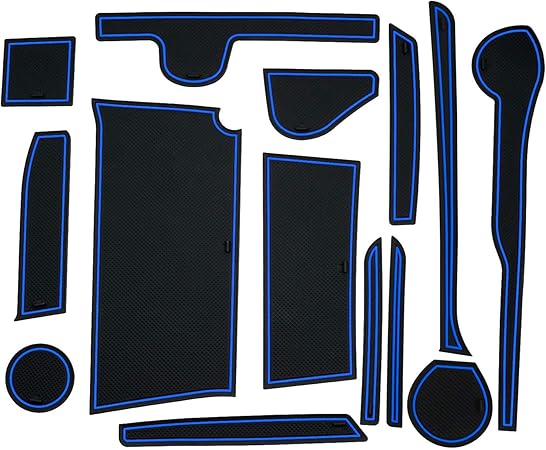 Amazon Auto Spec ダイハツ 新型タント タントカスタム ドアポケットマット インテリアラバーマット Tanto La650s La660s型 H31 7 汚れ防止 ゴムマット コンソールマット 内装パーツ アクセサリー ドレスアップ 滑り止めマット 全14枚 Tanto La650s La660s型 ブルー