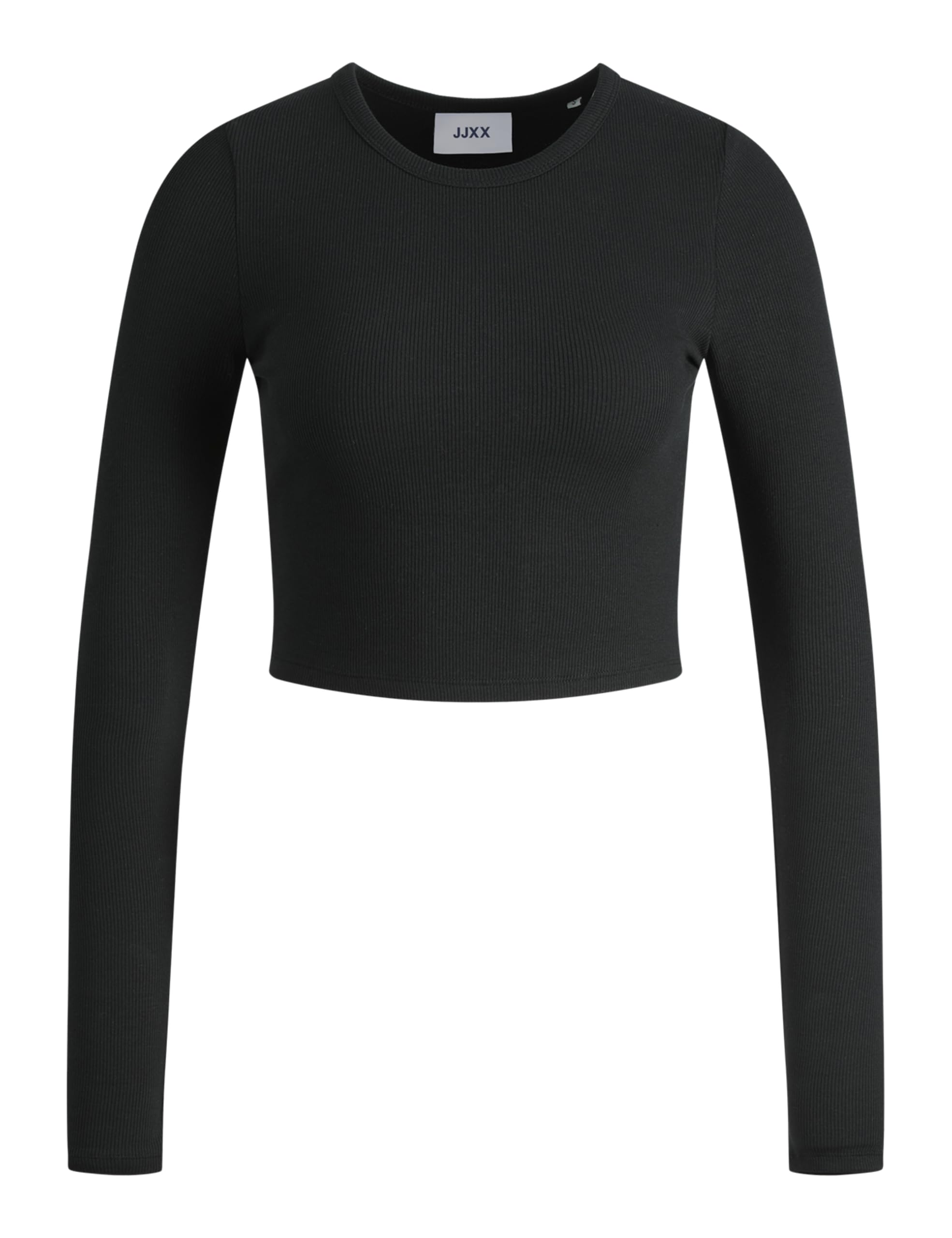 JJXX Women's JJXX JXFELINE LS Rib TEE NOOS T-Shirt, Black, M